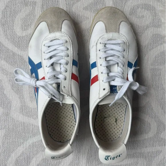 Onitsuka Tigers Mexico 66 Red, White and Blue Sneakers - Picture 2 of 4